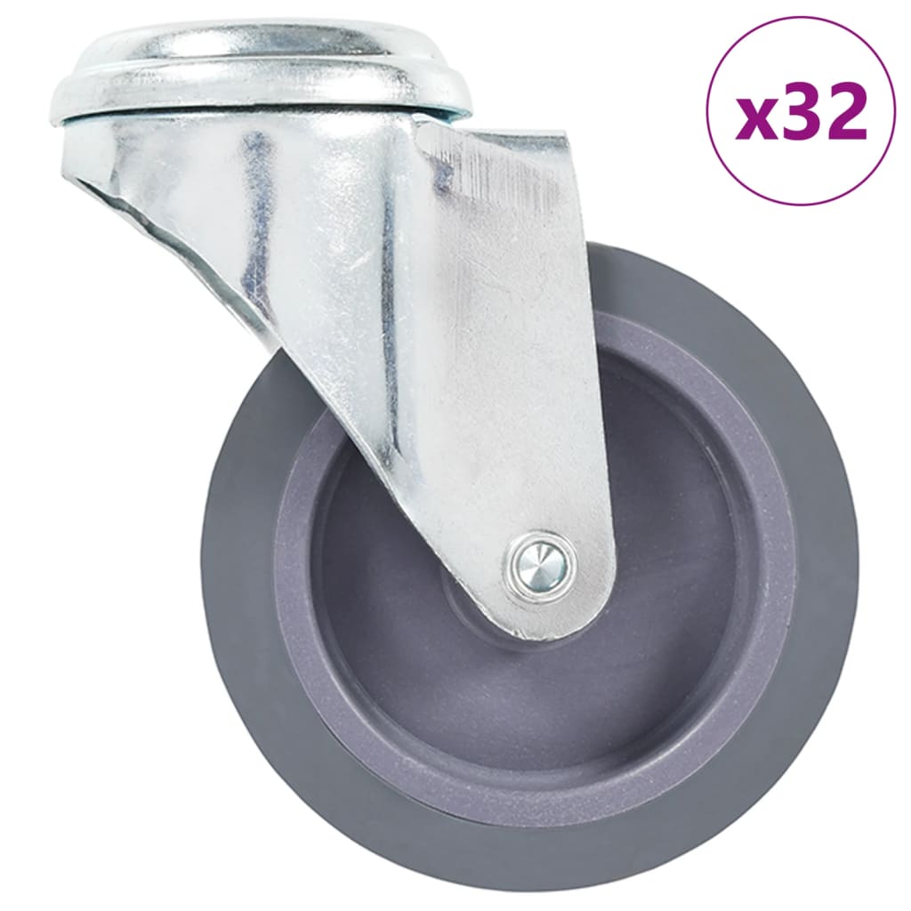 32 Ks Otočná Kolečka S Otvorem Pro Šroub 75 Mm
