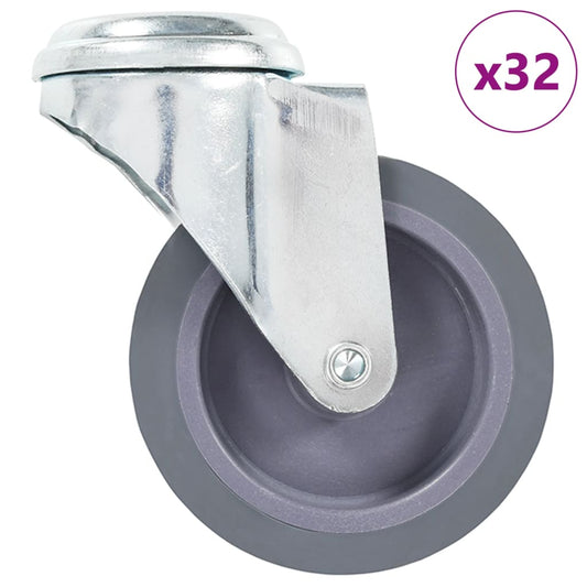 32 Ks Otočná Kolečka S Otvorem Pro Šroub 75 Mm
