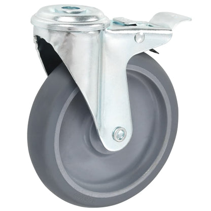 8 Ks Otočná Kolečka S Otvorem Pro Šroub 125 Mm
