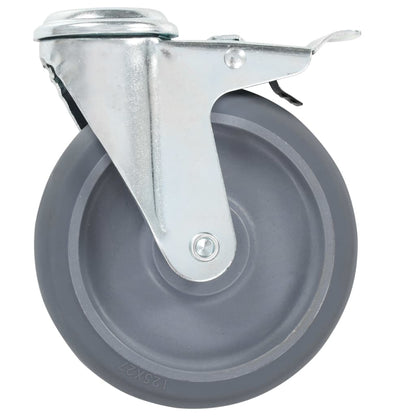 12 Ks Otočná Kolečka S Otvorem Pro Šroub 125 Mm