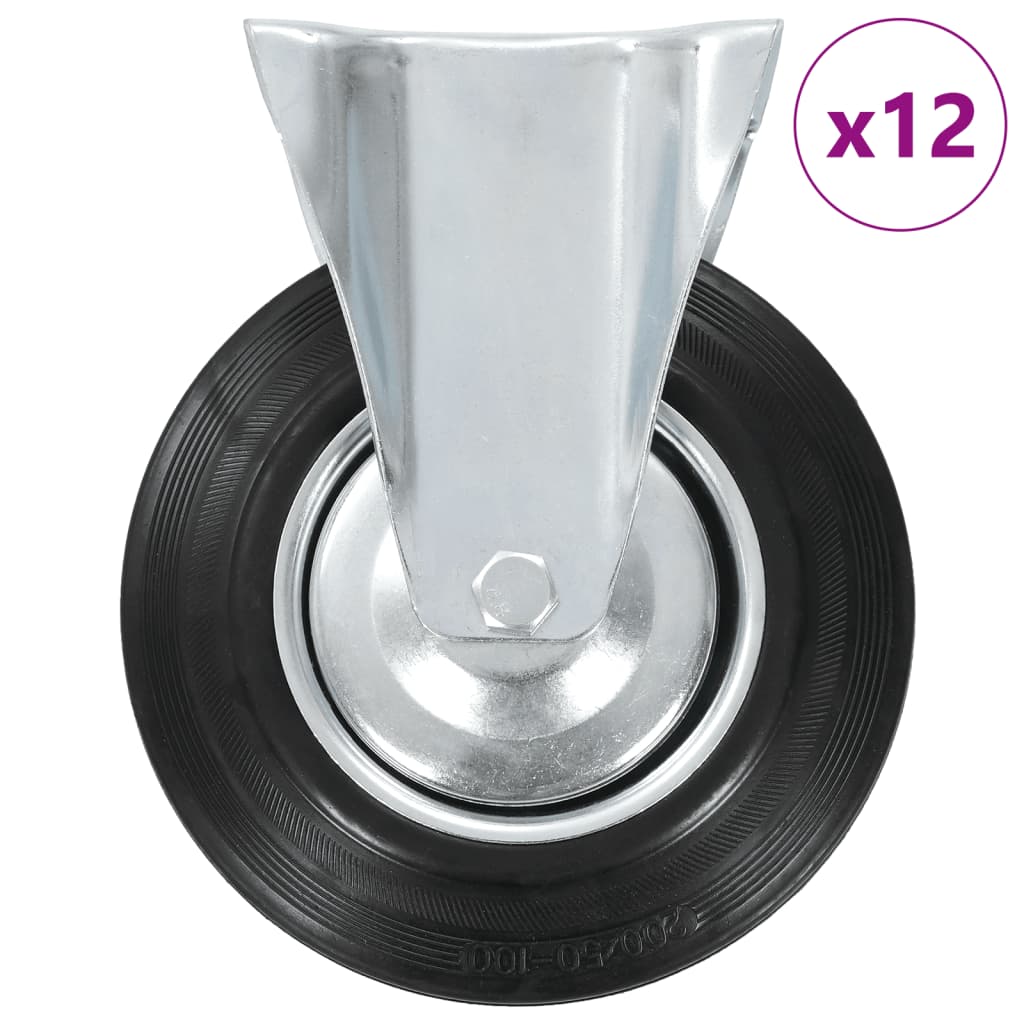 12 Ks Pevná Kolečka 200 Mm