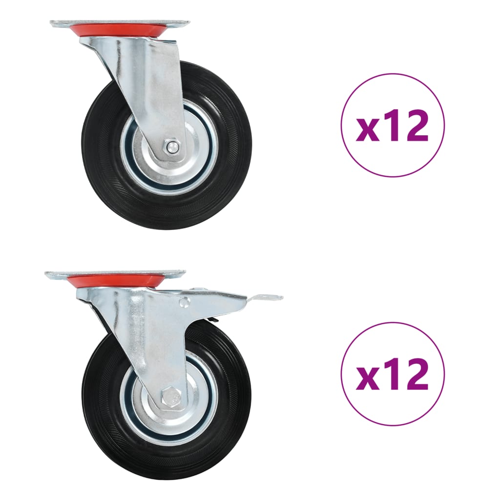 24 Ks Otočná Kolečka 125 Mm