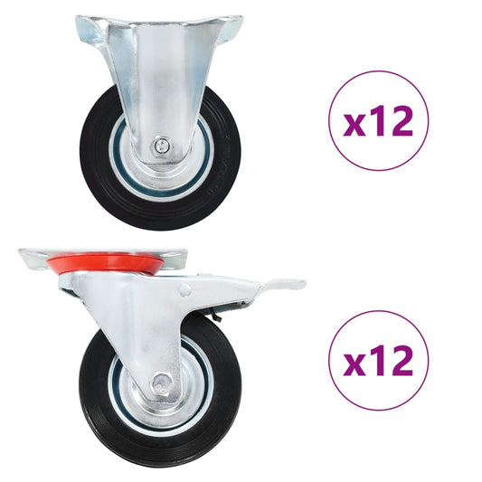 24 Ks Pojezdová Kolečka 100 Mm