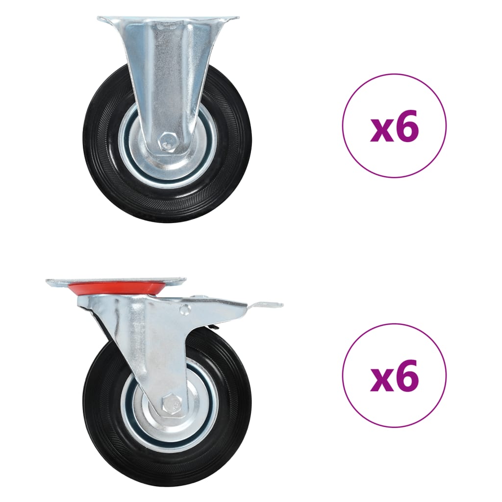 12 Ks Pojezdová Kolečka 125 Mm