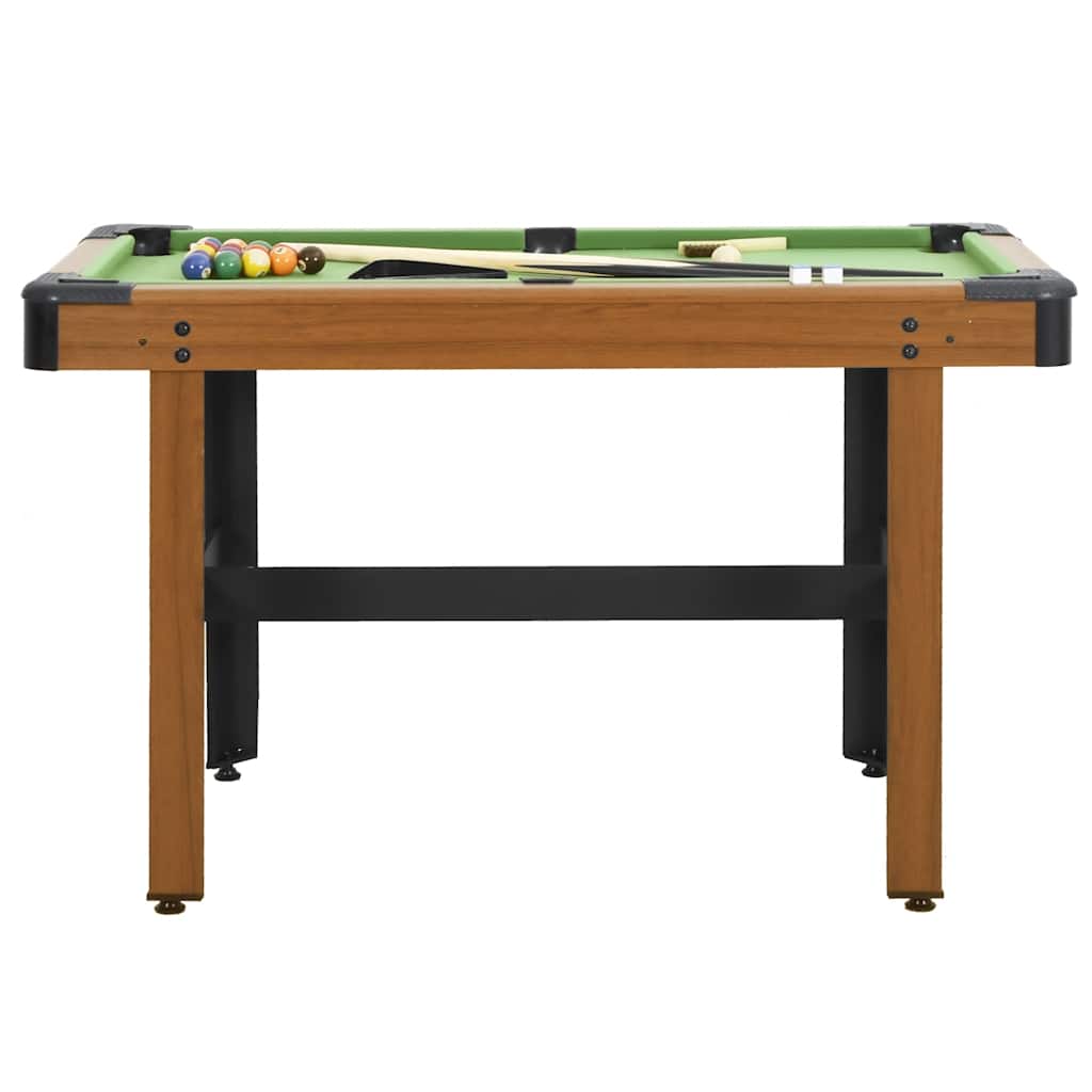 Kulečníkový Stůl 122 X 61 X 76 Cm Hnědý