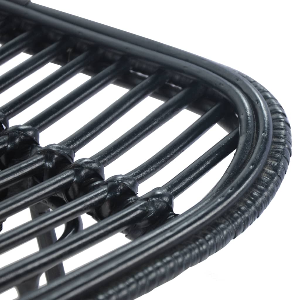 Barové Židle 2 Ks Černé Ratan