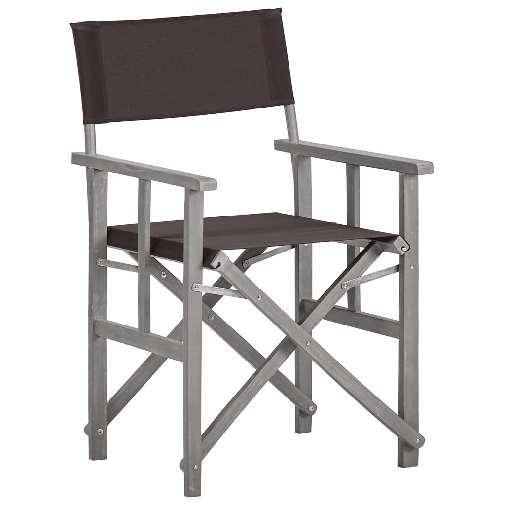 Režisérské Židle 2 Ks Masivní Akáciové Dřevo