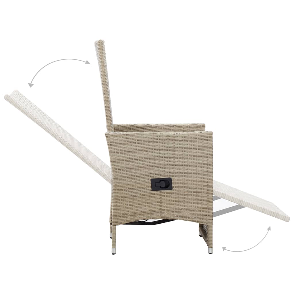 Zahradní Polohovací Křesla 2 Ks S Poduškami Polyratan