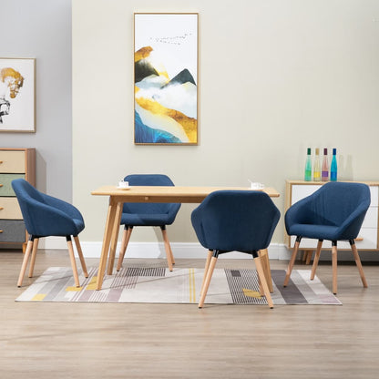 Jídelní Židle 2 Ks Žluté Textil