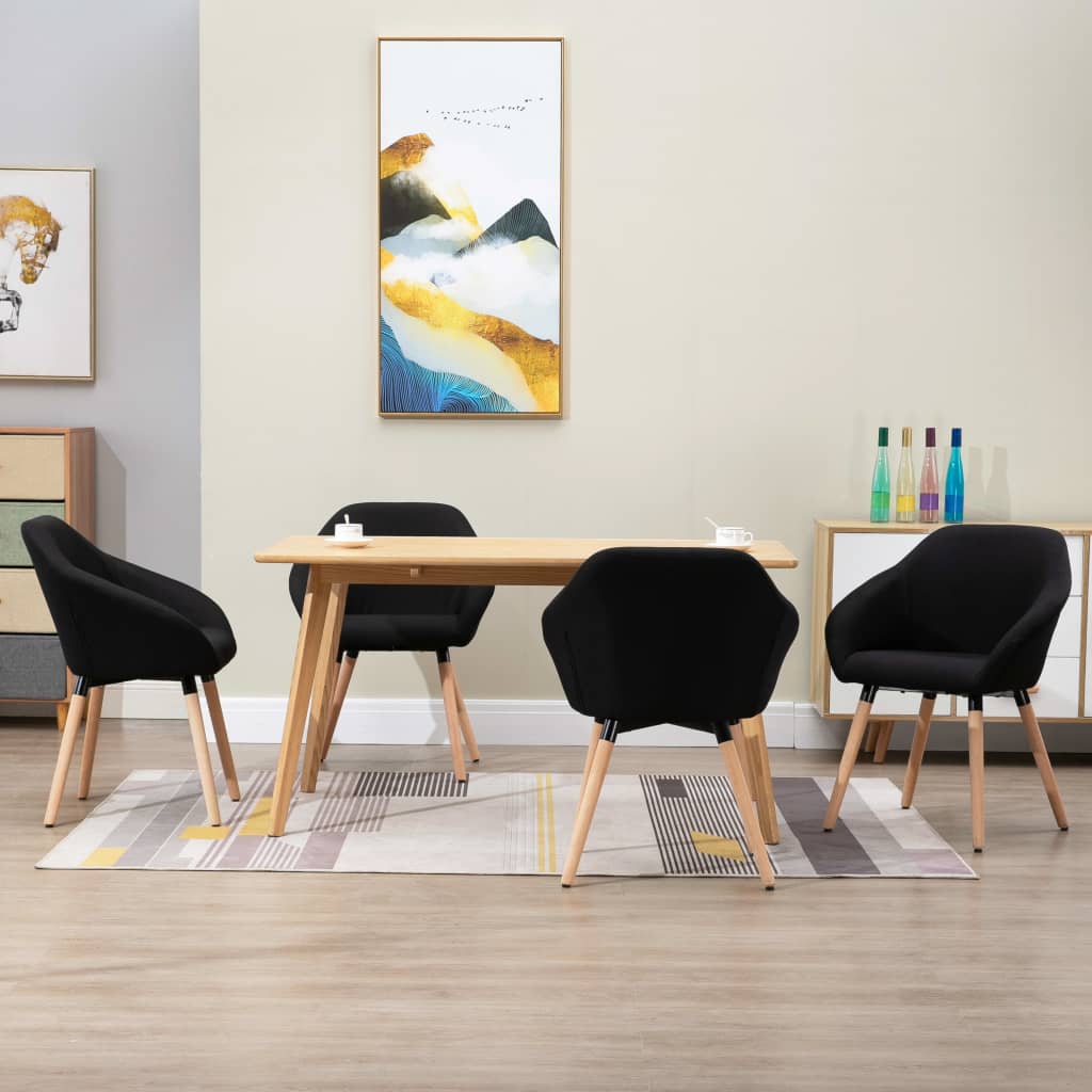 Jídelní Židle 2 Ks Žluté Textil