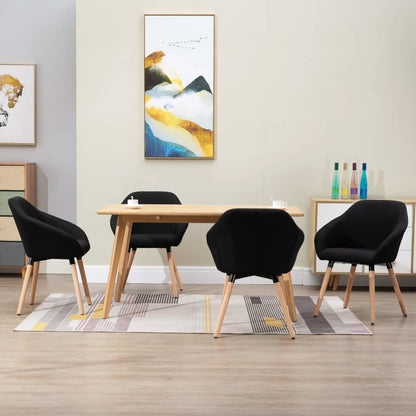 Jídelní Židle 2 Ks Žluté Textil