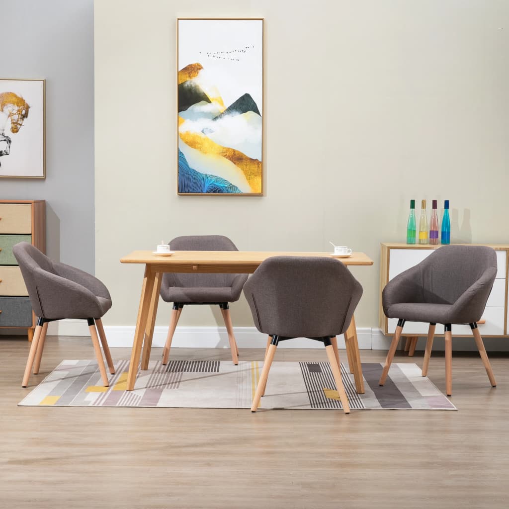 Jídelní Židle 2 Ks Žluté Textil