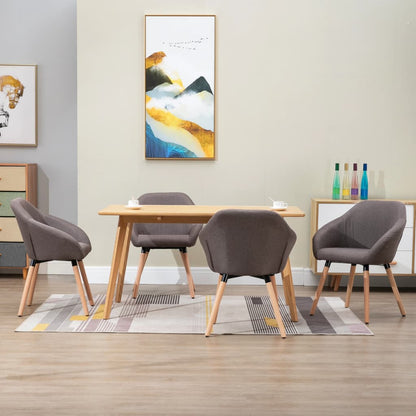 Jídelní Židle 2 Ks Žluté Textil
