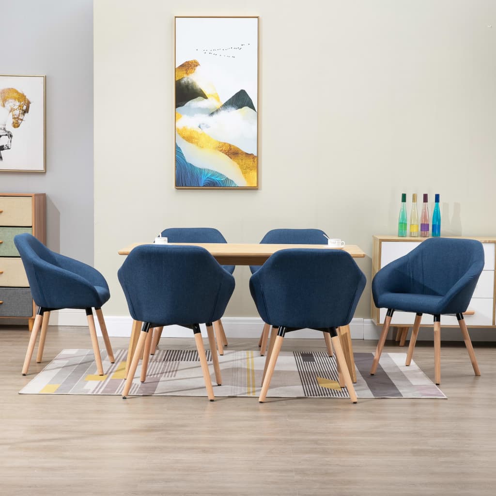 Jídelní Židle 2 Ks Žluté Textil