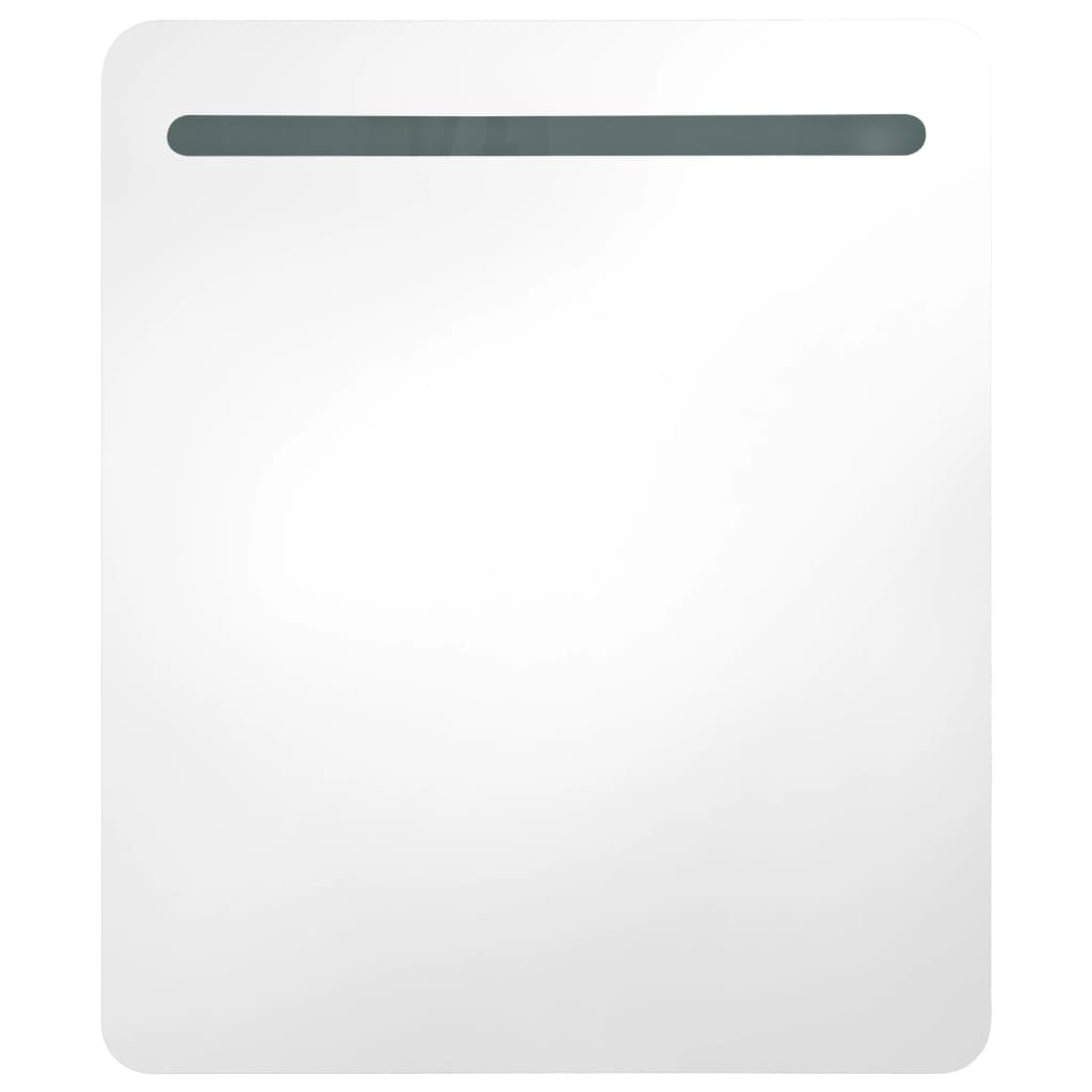 Led Koupelnová Skříňka Se Zrcadlem 68 X 9 X 80 Cm