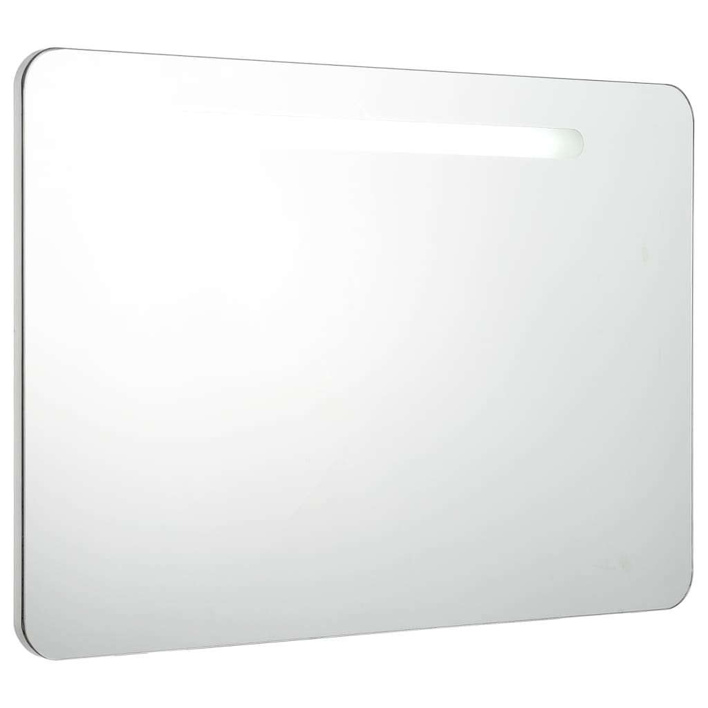 Led Koupelnová Skříňka Se Zrcadlem 80 X 9,5 X 55 Cm