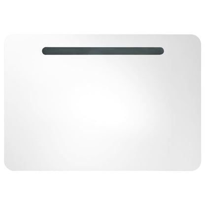 Led Koupelnová Skříňka Se Zrcadlem 80 X 9,5 X 55 Cm