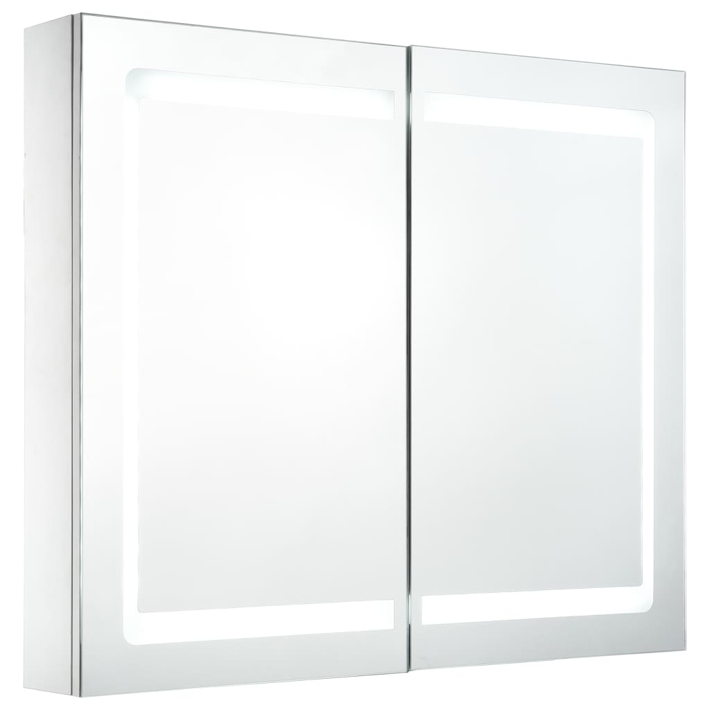 Led Koupelnová Skříňka Se Zrcadlem 80 X 12,2 X 68 Cm
