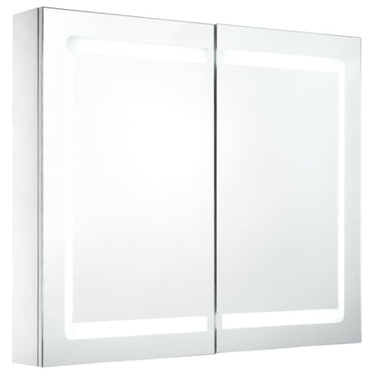 Led Koupelnová Skříňka Se Zrcadlem 80 X 12,2 X 68 Cm