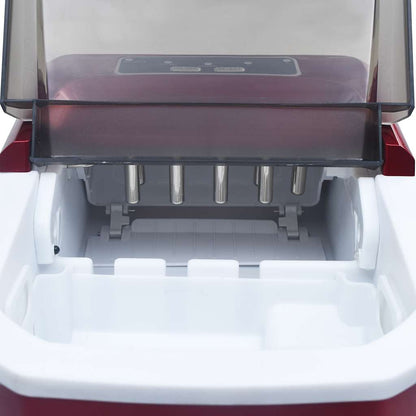 Výrobník Ledových Kostek Červený 1,4 L 15 Kg/24 H