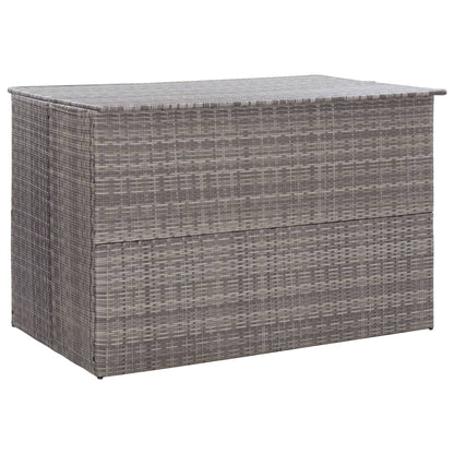 Zahradní Úložný Box Šedý 150 X 100 X 100 Cm Polyratan