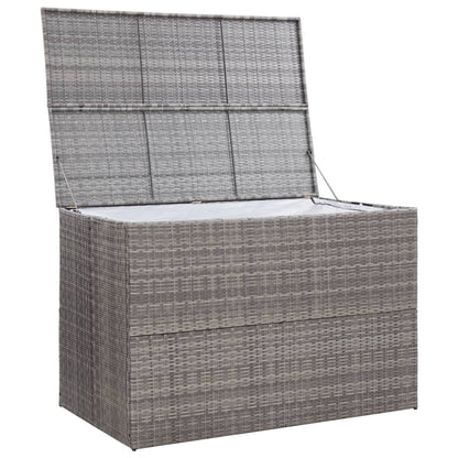 Zahradní Úložný Box Šedý 150 X 100 X 100 Cm Polyratan