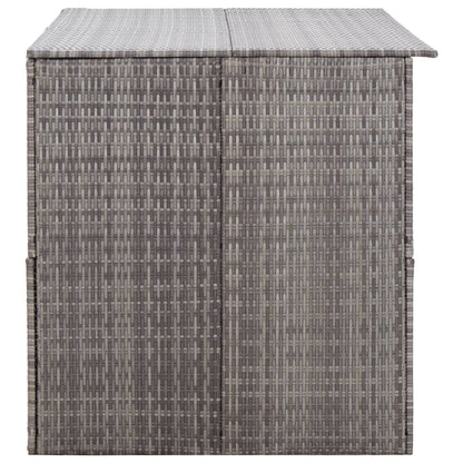 Zahradní Úložný Box Šedý 150 X 100 X 100 Cm Polyratan