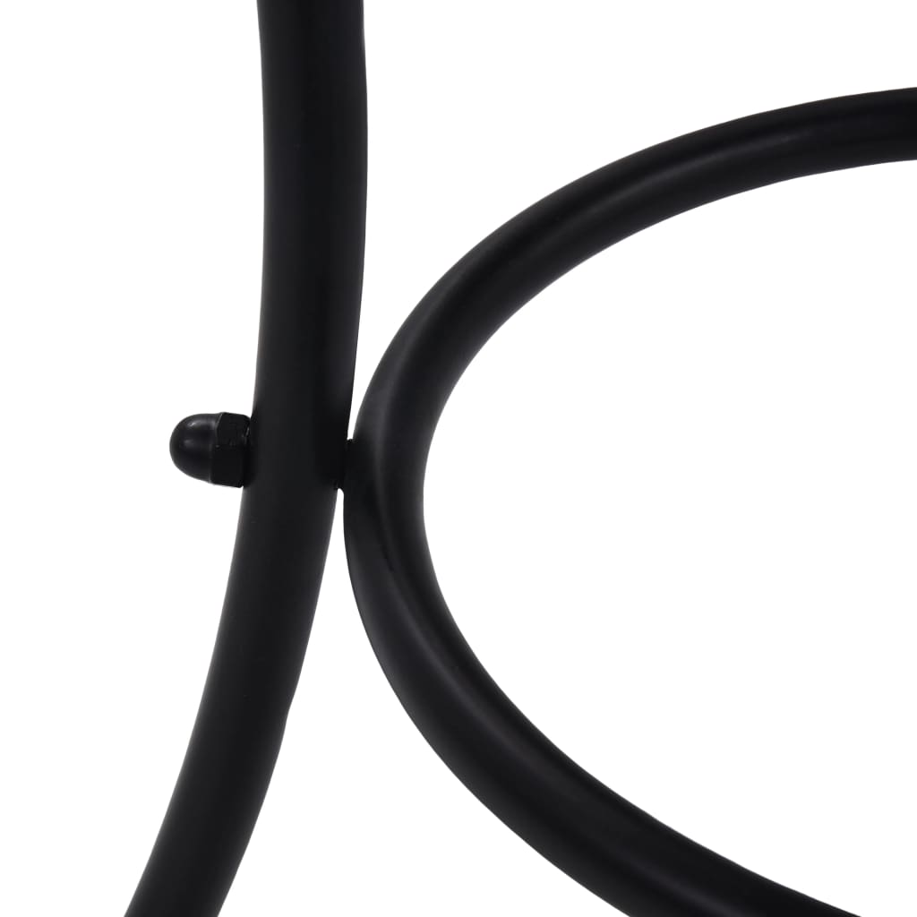 Mozaikový Bistro Stolek Oranžovo-Šedý Keramika