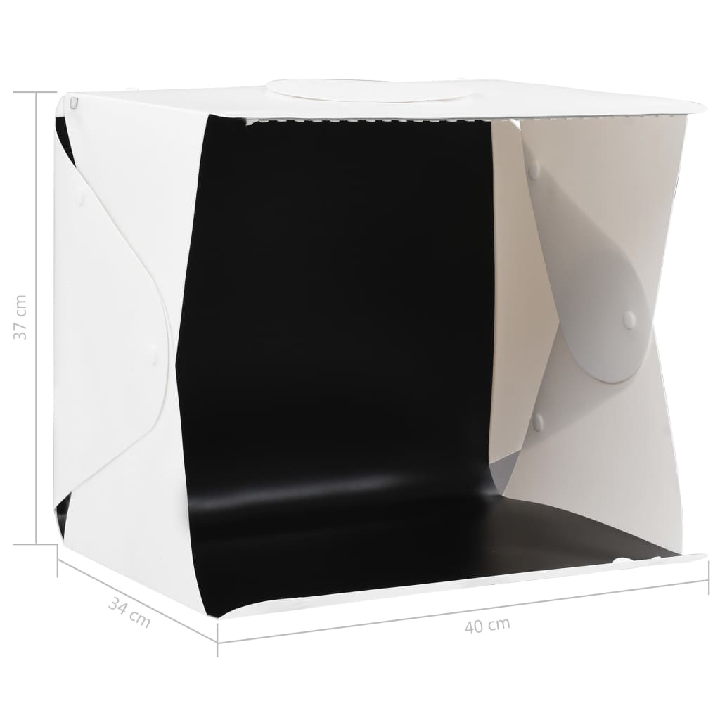 Skládací Led Softbox Pro Foto Studio Plast Bílý