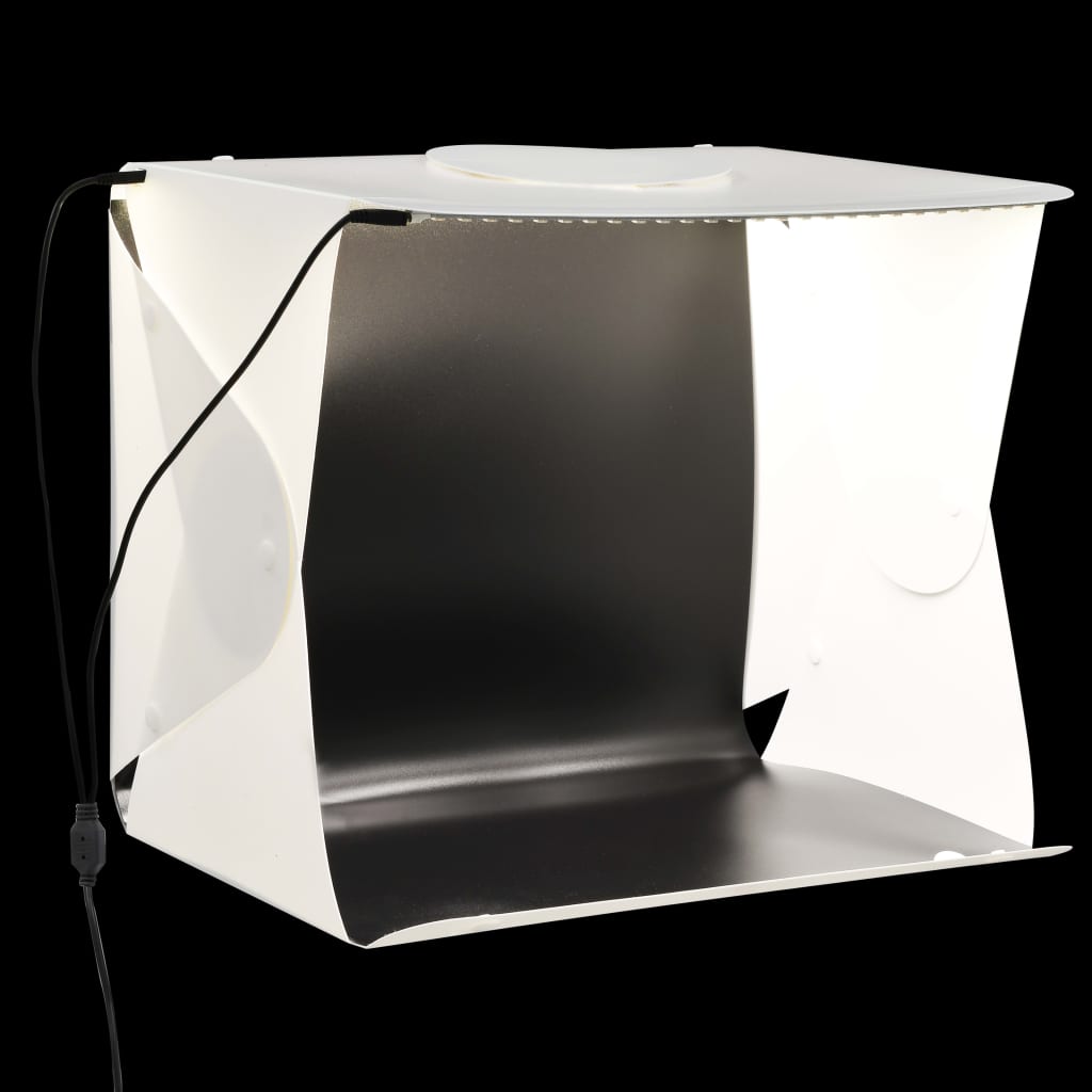 Skládací Led Softbox Pro Foto Studio Plast Bílý