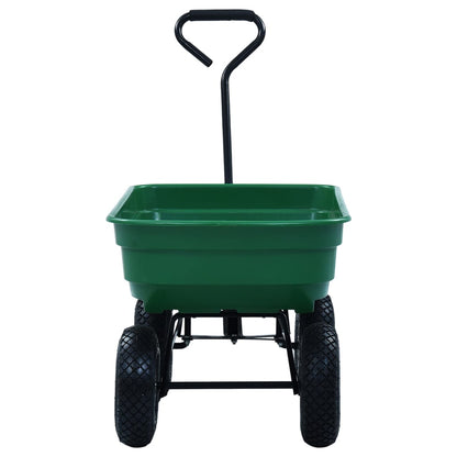 Zahradní Sklápěcí Ruční Vozík 300 Kg 75 L Zelený