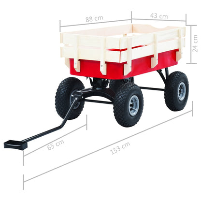 Ruční Vozík 150 Kg Červený