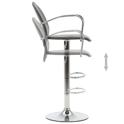 Barové Stoličky S Područkami 2 Ks Černé Umělá Kůže