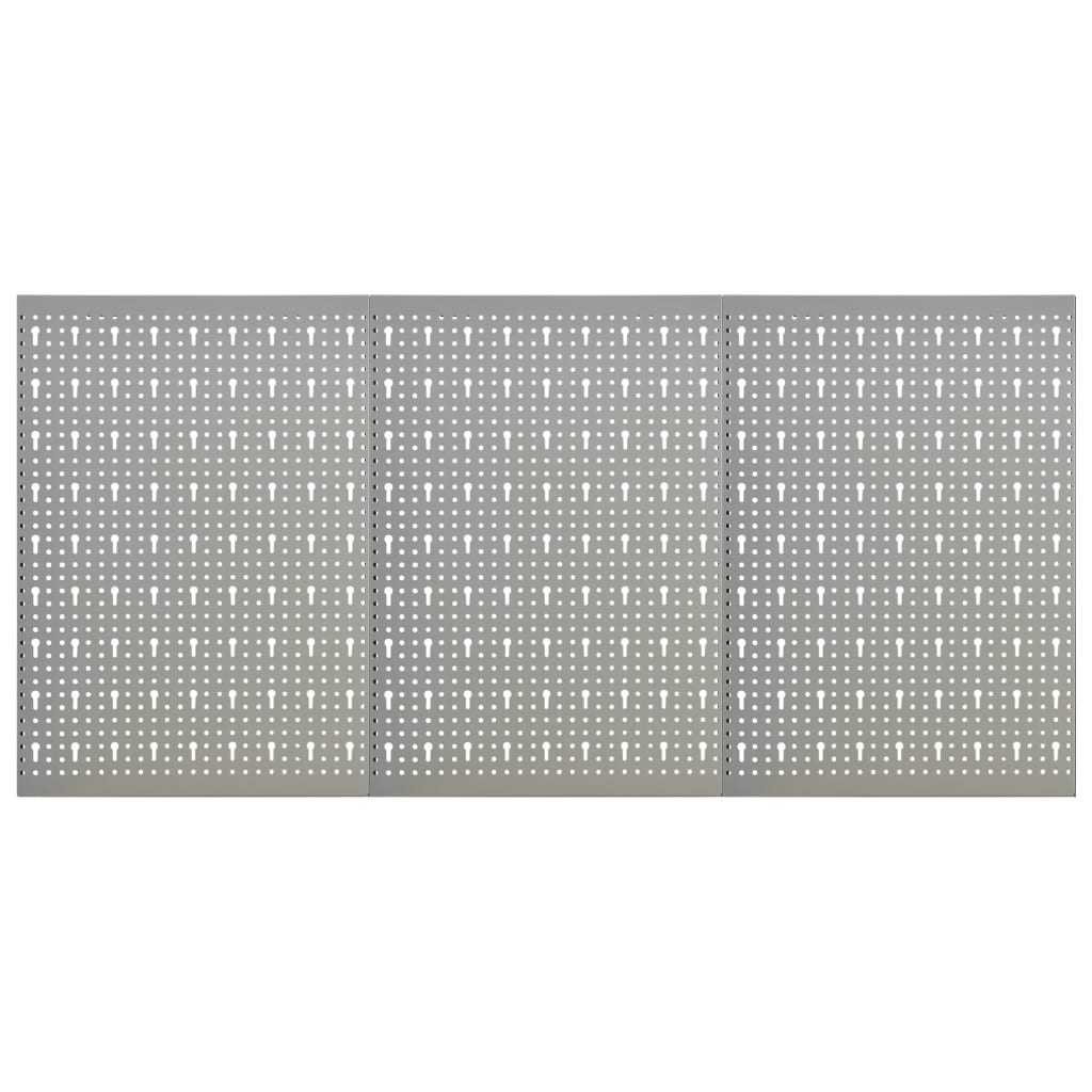 Nástěnné Děrované Panely 4 Ks 40 X 58 Cm Ocel