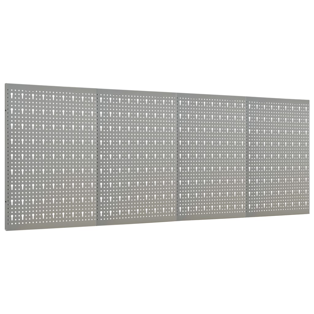 Nástěnné Děrované Panely 4 Ks 40 X 58 Cm Ocel