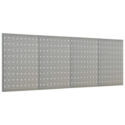 Nástěnné Děrované Panely 4 Ks 40 X 58 Cm Ocel