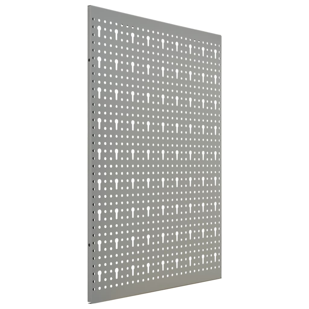 Nástěnné Děrované Panely 4 Ks 40 X 58 Cm Ocel