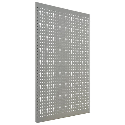 Nástěnné Děrované Panely 4 Ks 40 X 58 Cm Ocel