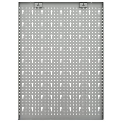 Nástěnné Děrované Panely 4 Ks 40 X 58 Cm Ocel