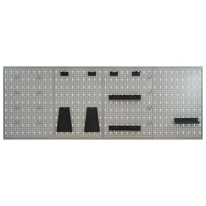 Nástěnné Děrované Panely 4 Ks 40 X 58 Cm Ocel