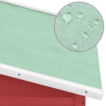 Kurník S Kukaní Na Snášení Vajec Červený A Bílý Jedlové Dřevo