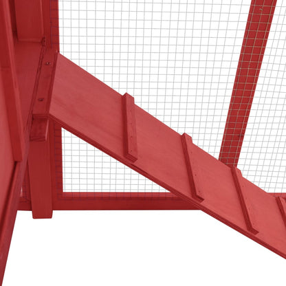 Kurník S Kukaní Na Snášení Vajec Červený A Bílý Jedlové Dřevo