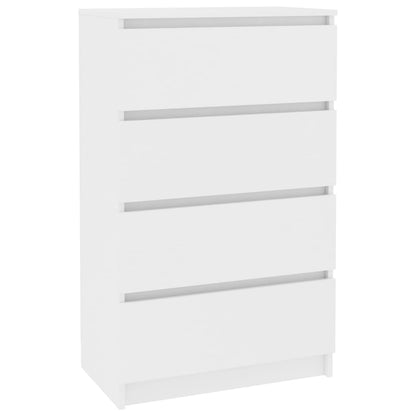 Příborník Bílý 60 X 35 X 98,5 Cm Kompozitní Dřevo