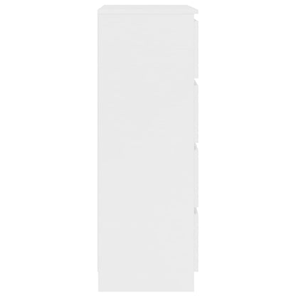 Příborník Bílý 60 X 35 X 98,5 Cm Kompozitní Dřevo