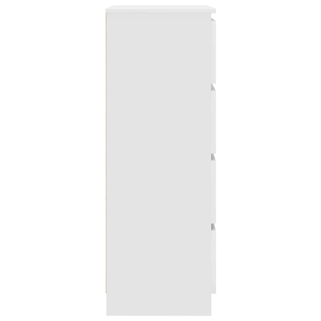 Příborník Bílý 60 X 35 X 98,5 Cm Kompozitní Dřevo