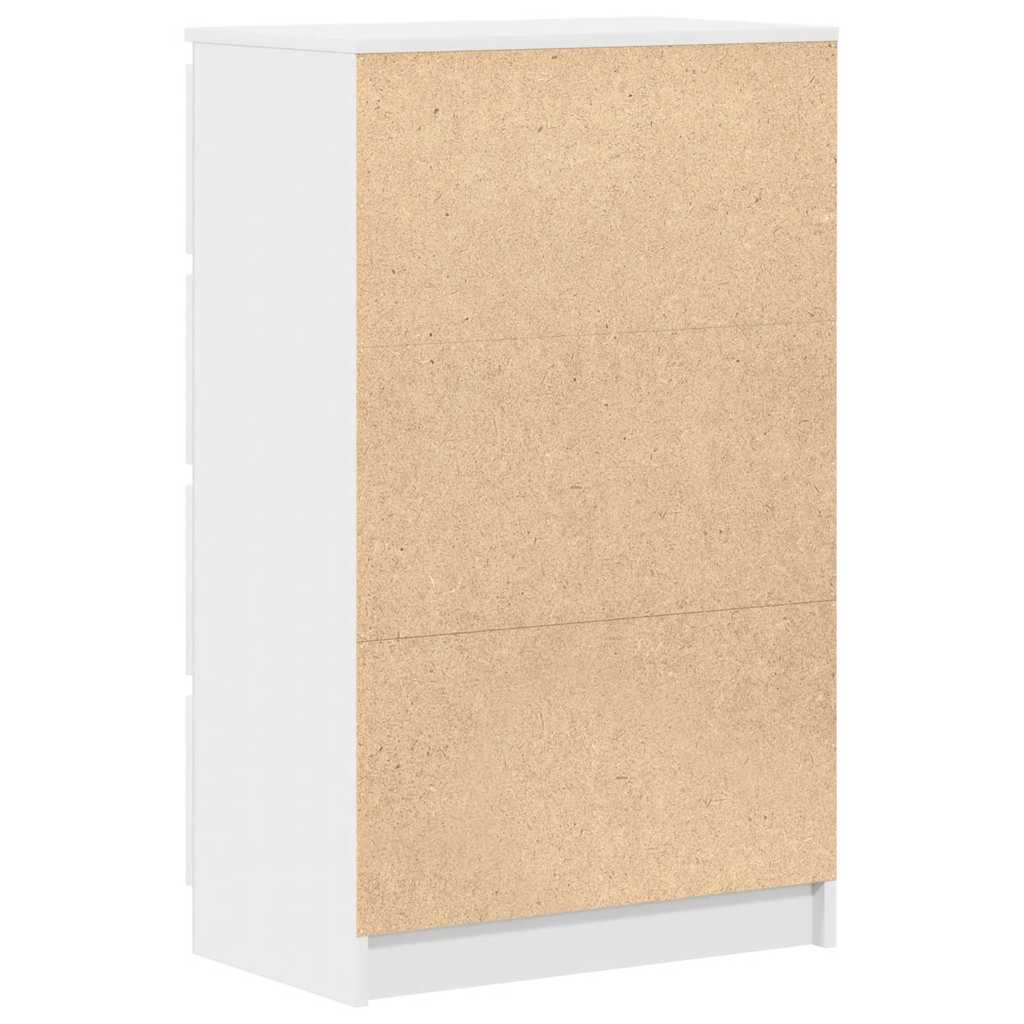 Příborník Bílý 60 X 35 X 98,5 Cm Kompozitní Dřevo