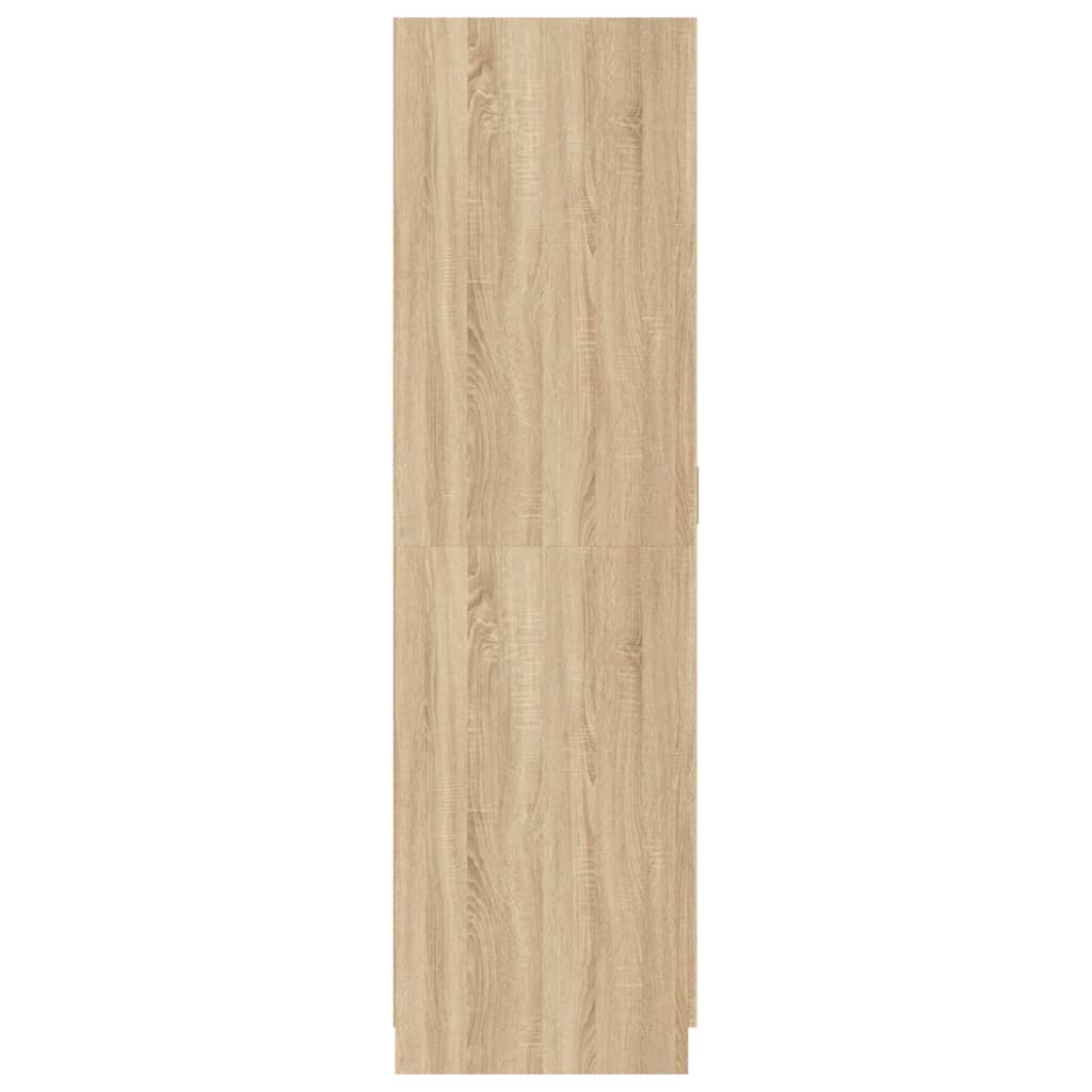 Šatní Skříň Dub Sonoma 80 X 52 X 180 Cm Kompozitní Dřevo
