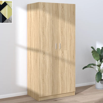 Šatní Skříň Dub Sonoma 80 X 52 X 180 Cm Kompozitní Dřevo