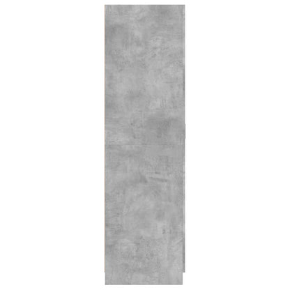 Šatní Skříň Betonově Šedá 80 X 52 X 180 Cm Kompozitní Dřevo