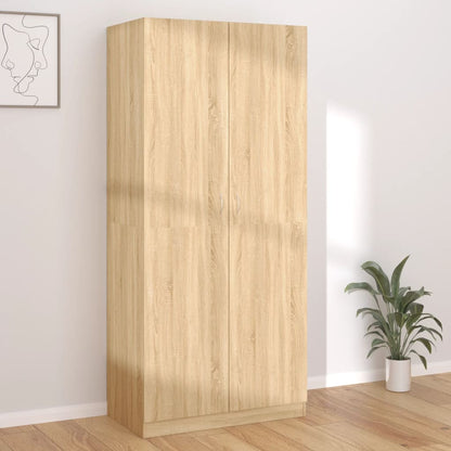 Šatní Skříň Betonově Šedá 90 X 52 X 200 Cm Kompozitní Dřevo